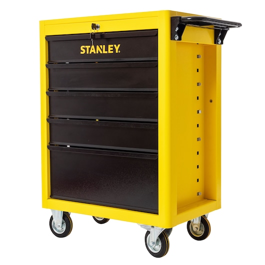 Metal roller cabinet (5 Drawers) STANLEY white background ANGLE