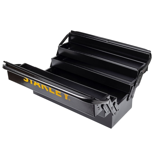 (5) Drawer metal toolbox STANLEY white background ANGLE