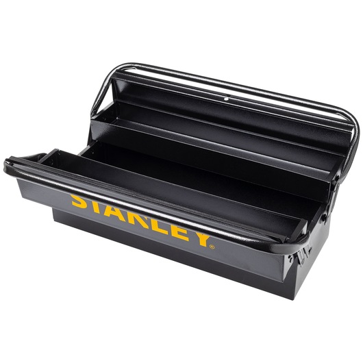 (3) Drawer metal toolbox STANLEY white background ANGLE